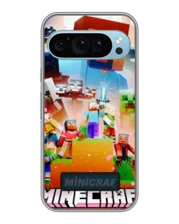 Чохол для Google Pixel 9 з картинкою «Minecraft герої гри»