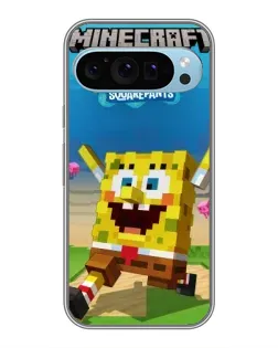 Чохол для Google Pixel 9 з картинкою «Губка Боб Minecraft»