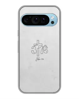 Чохол для Google Pixel 9 з картинкою «Івана 3:16 Хрест»