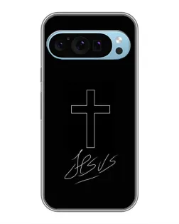 Чехол для Google Pixel 9 с картинкой «Графический крест Jesus»