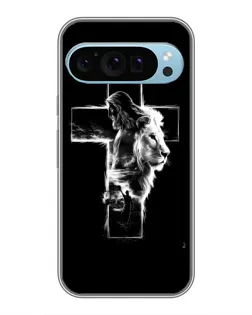 Чехол для Google Pixel 9 с картинкой «Сияющий крест Jesus»