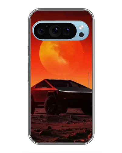 Чехол для Google Pixel 9 с картинкой «Cybertruck на Марсе»