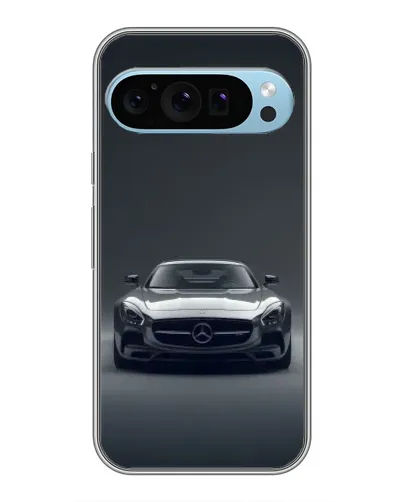 Чехол для Google Pixel 9 с картинкой «Mercedes на черном»