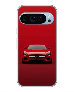 Чехол для Google Pixel 9 с картинкой «Красный Mercedes AMG»