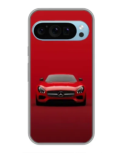 Чехол для Google Pixel 9 с картинкой «Красный Mercedes AMG»