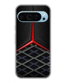 Чехол для Google Pixel 9 с картинкой «Mercedes Carbon Grid»