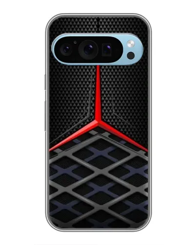 Чехол для Google Pixel 9 с картинкой «Mercedes Carbon Grid»
