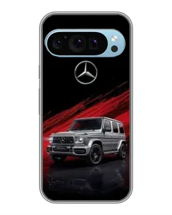 Чехол для Google Pixel 9 с картинкой «Mercedes G-Class красный»