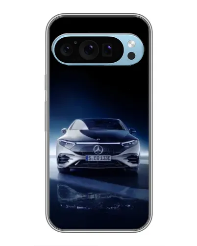 Чехол для Google Pixel 9 с картинкой «Ночной Mercedes EQ»