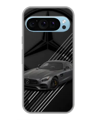 Чехол для Google Pixel 9 с картинкой «Mercedes AMG — графика»