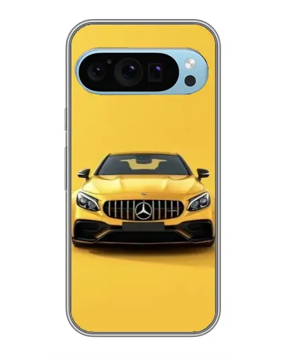 Чехол для Google Pixel 9 с картинкой «Желтый Mercedes GT»