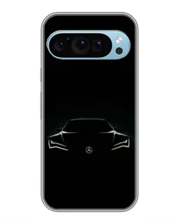Чохол для Google Pixel 9 з картинкою «Mercedes — силует авто»