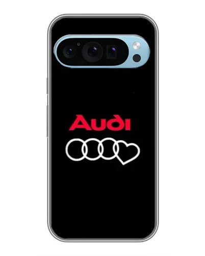 Чехол для Google Pixel 9 с картинкой «Логотип Audi Heart»