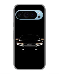 Чехол для Google Pixel 9 с картинкой «Audi — ночной контур»