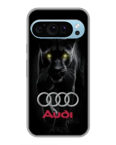 Чехол для Google Pixel 9 с картинкой «Пантера и Audi»