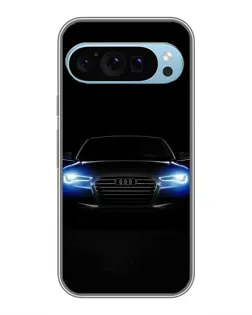 Чехол для Google Pixel 9 с картинкой «Audi в неоне»