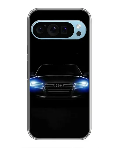 Чехол для Google Pixel 9 с картинкой «Audi в неоне»