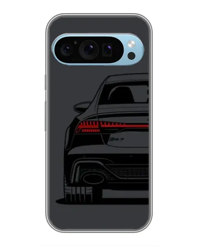 Чехол для Google Pixel 9 с картинкой «Задняя часть Audi — арт»