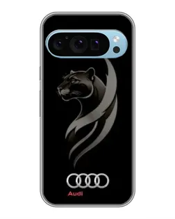 Чехол для Google Pixel 9 с картинкой «Графика — пантера и Audi»