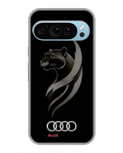 Чехол для Google Pixel 9 с картинкой «Графика — пантера и Audi»