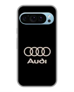 Чехол для Google Pixel 9 с картинкой «Audi — золотой логотип»