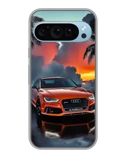 Чехол для Google Pixel 9 с картинкой «Audi — закат»