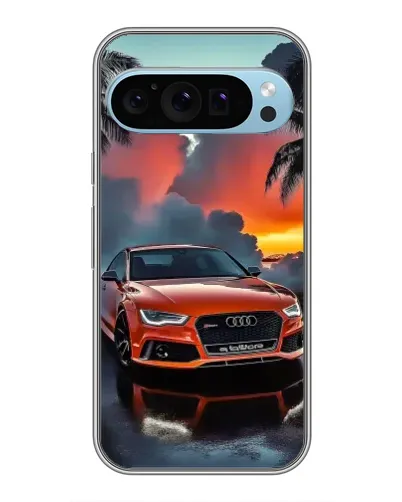 Чехол для Google Pixel 9 с картинкой «Audi — закат»