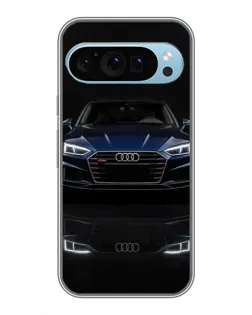 Чехол для Google Pixel 9 с картинкой «Audi — ночное отражение»