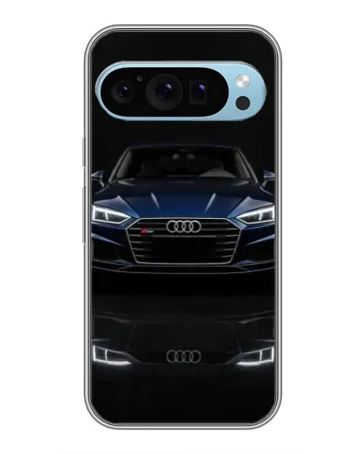 Чехол для Google Pixel 9 с картинкой «Audi — ночное отражение»
