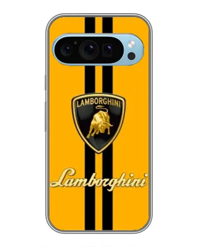 Чохол для Google Pixel 9 з картинкою «Lamborghini Stripe жовтий»