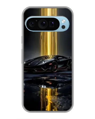 Чохол для Google Pixel 9 з картинкою «Нічний Lamborghini драйв»