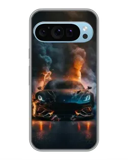Чохол для Google Pixel 9 з картинкою «Lamborghini димна естетика»