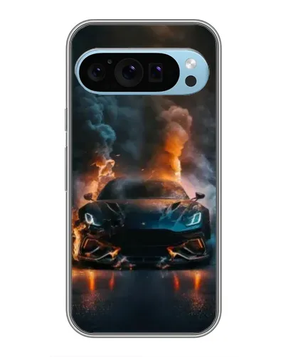 Чохол для Google Pixel 9 з картинкою «Lamborghini димна естетика»