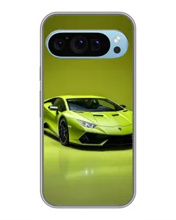 Чохол для Google Pixel 9 з картинкою «Салатовий Lamborghini Huracan»