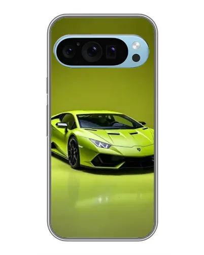 Чохол для Google Pixel 9 з картинкою «Салатовий Lamborghini Huracan»