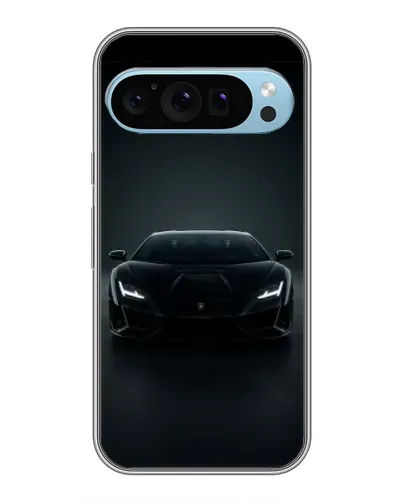 Чохол для Google Pixel 9 з картинкою «Чорний Lamborghini Aventador»