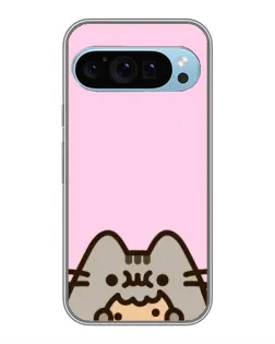 Чехол для Google Pixel 9 с картинкой «Pusheen и печенье»