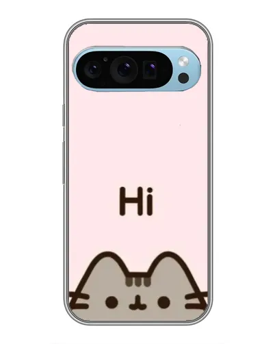 Чехол для Google Pixel 9 с картинкой «Пушин говорит Hi»