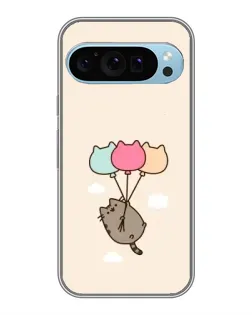 Чехол для Google Pixel 9 с картинкой «Пушин на шариках»