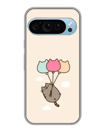 Чехол для Google Pixel 9 с картинкой «Пушин на шариках»