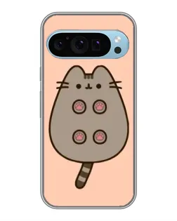 Чехол для Google Pixel 9 с картинкой «Пушин пузиком кверху»