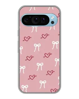 Чохол для Google Pixel 9 з картинкою «Серця та банти»