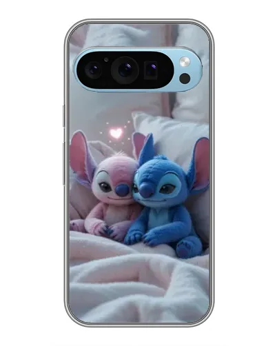 Чехол для Google Pixel 9 с картинкой «Плюшевые Стич Ангел»