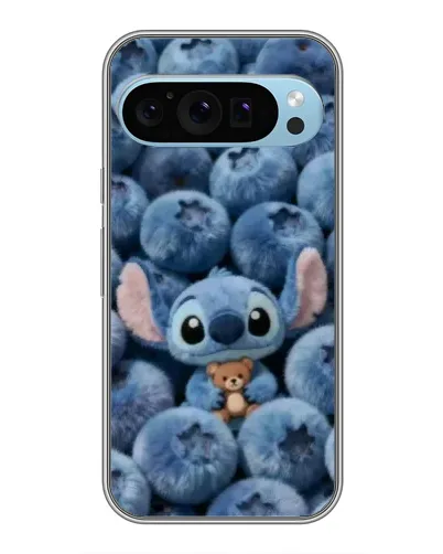 Чехол для Google Pixel 9 с картинкой «Стич и голубика»