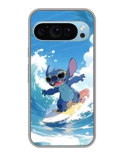 Чехол для Google Pixel 9 с картинкой «Стич на волне»