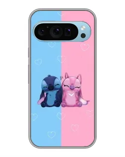 Чехол для Google Pixel 9 с картинкой «Stitch и Angel Love»