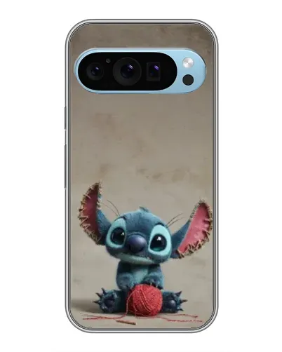 Чехол для Google Pixel 9 с картинкой «Стич на коричневом фоне»