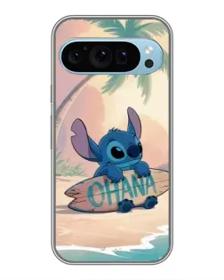 Чехол для Google Pixel 9 с картинкой «Стич на серфе»