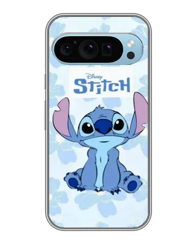 Чехол для Google Pixel 9 с картинкой «Stitch среди цветов»
