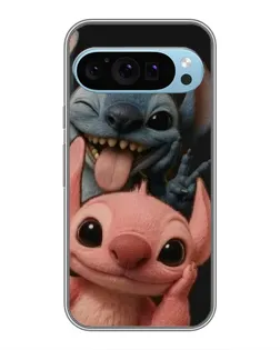 Чехол для Google Pixel 9 с картинкой «Стич и Ангел»